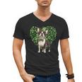 Cute Boston Terrier Shamrock St Patrick's Day Dog Lover Men Women Kids Men's V-Neck T-Shirt, trending gift