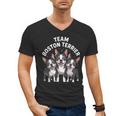 Cute Cartoon For Dog Owners Pet Team Boston Terrier Men's V-Neck T-Shirt, trending gift
