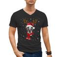 Family Matching Reindeer Xmas Boston Terrier Christmas Men's V-Neck T-Shirt, Boston Terrier Christmas Gifts, trending gift