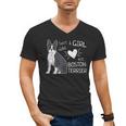 Just A Girl Who Loves Her Boston Terrier Puppy Love Men's V-Neck T-Shirt, trending gift