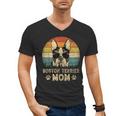 Vintage Boston Terrier Mom Dog Lovers Mother's Day Men's V-Neck T-Shirt, Couple Gifts, Mom Gifts, Boston Terrier Mom Gifts, trending gift