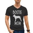 Vintage Boston Terrier Mom Dog Owner Bostie Mother Men's V-Neck T-Shirt, Couple Gifts, Mom Gifts, Boston Terrier Mom Gifts, trending gift