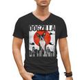 Vintage Japanese Dogzilla Boston Terrier Men's V-Neck T-Shirt, trending gift