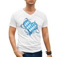 Bavarian Flag As Heart Blue Diamond Bavaria Men's V-Neck T-Shirt, trending gift