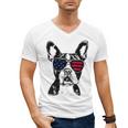Boston Terrier Dog 4th July America USA Flag Men Women Kids Men's V-Neck T-Shirt, Boston Terrier 4th Of July Gifts, trending gift