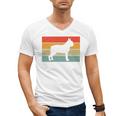 Boston Terrier Dog Lover Retro Vintage Cool For Dog Owner Men's V-Neck T-Shirt, trending gift