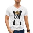 Boston Terrier Dog Wearing Crown For Men Women Girls Kids Men's V-Neck T-Shirt, trending gift