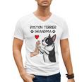 Boston Terrier Grandma Mother's Day Dog Mom Men's V-Neck T-Shirt, Couple Gifts, Mom Gifts, Boston Terrier Mom Gifts, trending gift