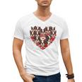 Boston Terrier Heart Valentine Boston Terrier Men's V-Neck T-Shirt, trending gift