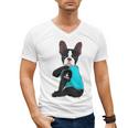 Boston Terrier I Love Mom Apparel Men's V-Neck T-Shirt, Couple Gifts, Mom Gifts, Boston Terrier Mom Gifts, trending gift
