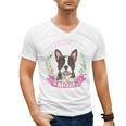 Boston Terrier Mom Mother's Day Men's V-Neck T-Shirt, Couple Gifts, Mom Gifts, Boston Terrier Mom Gifts, trending gift
