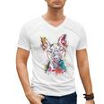 Boston Terrier Splash Men's V-Neck T-Shirt, trending gift