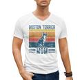 Dog Boston Terrier Mom Vintage Boston Terrier Mom Men's V-Neck T-Shirt, Couple Gifts, Mom Gifts, Boston Terrier Mom Gifts, trending gift