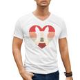 Retro Heart Boston Terrier Dog Vintage Valentine Men's V-Neck T-Shirt, trending gift