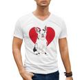 Valentine's Day Boston Terrier Lover Men's V-Neck T-Shirt, trending gift