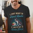 Boston Terrier American Gentleman Bibliophile Book Lover Men's V-Neck T-Shirt, American Boston Terrier Shirts, funny gift