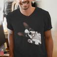 Boston Terrier Bostie Dog Kids Boys Girls Men's V-Neck T-Shirt, funny gift