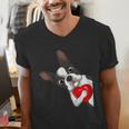 Boston Terrier Bostie Dog Kids Women Girls Men's V-Neck T-Shirt, funny gift