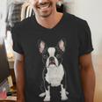 Boston Terrier Dog Motif Pet Art Boston Terrier For Men Women Kids Men's V-Neck T-Shirt, funny gift