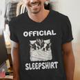 Boston Terrier Dog Official Sleepshirt Pajamas Nightgown For Men Women Girls Kids Men's V-Neck T-Shirt, funny gift