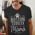 Boston Terrier Mama Boston Terrier Lover Shirt Men's V-Neck T-Shirt, funny gift