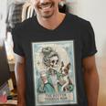 Boston Terrier Mom Skeleton Tarot Card Witch Vibes Dog Mom Men's V-Neck T-Shirt, Boston Terrier Mom Shirts, Boston Terrier Tarot Shirts, funny gift