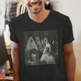 Boston Terrier Selfie With Ghosts Halloween Dog Lover Men's V-Neck T-Shirt, Boston Terrier Halloween Shirts, funny gift