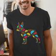 Boston Terrier Tacos Mexican Cinco De Mayo Taco Men's V-Neck T-Shirt, funny gift