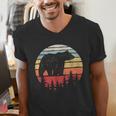Catch Some Rays Vintage Retro Grizzly Bear Men's V-Neck T-Shirt, funny gift