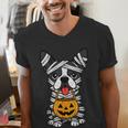 Halloween Dog Boston Terrier Mummy Costume Men Women Kids Men's V-Neck T-Shirt, Boston Terrier Halloween Shirts, funny gift