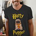 Lovely Harry Pugger Pug Men's V-Neck T-Shirt, funny gift