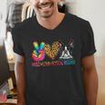 Peace Love Boston Terrier Tie Dye Dog Lover For Men Women Girls Kids Men's V-Neck T-Shirt, funny gift