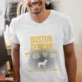 Anatomy Of Boston Terrier Dog Lover Men's V-Neck T-Shirt, funny gift