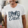 Boston Terrier Dog Dad Men's V-Neck T-Shirt, Boston Terrier Dad Shirts, funny gift