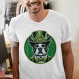 Boston Terrier Dog St Patricks Day Irish Pet Lover Men Women Kids Men's V-Neck T-Shirt, funny gift