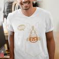 Boston Terrier Halloween Cute Bostie Dog Pocket Boo Men's V-Neck T-Shirt, Boston Terrier Halloween Shirts, funny gift