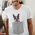 Dog In Your Pocket Boston Terrier For Men Women Girls Kids Men's V-Neck T-Shirt, funny gift