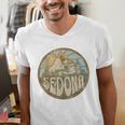 Sedona Arizona Nature Mountains Hiking Outdoors Men's V-Neck T-Shirt, funny gift