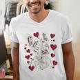 Valentine's Day Boston Terrier Men's V-Neck T-Shirt, funny gift