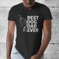 Best Dog Dad Ever Boston Terrier Dog Lover For Dad Men Women Girls Kids Men's V-Neck T-Shirt, Couple Gifts, Boston Terrier Dad Gifts, funny design