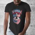 Boston Terrier 4th Of July US Merica Bostie Dog Patriotic For Men Women Kids Men's V-Neck T-Shirt, Patriotic Boston Terrier Gifts, Boston Terrier 4th Of July Gifts, funny design