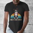 Boston Terrier Boston-Bulldog For Men Women Girls Kids Men's V-Neck T-Shirt, funny design