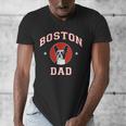 Boston Terrier Dad Dog Father For Men Women Kids Men's V-Neck T-Shirt, Couple Gifts, Boston Terrier Dad Gifts, funny design