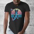 Boston Terrier Dad Retro Men's V-Neck T-Shirt, Couple Gifts, Boston Terrier Dad Gifts, funny design
