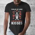 Boston Terrier Dog Men's V-Neck T-Shirt, funny design