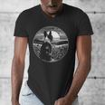 Boston Terrier Dog Nature Scene Graphic Art Men Women Girls Kids Men's V-Neck T-Shirt, funny design