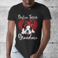 Boston Terrier Grandma Dog Owner Boston Terrier For Men Women Men's V-Neck T-Shirt, funny design