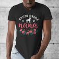 Boston Terrier Grandma Nana Dog Lover Christmas Men's V-Neck T-Shirt, Boston Terrier Christmas Gifts, funny design