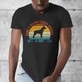 Being a Boston Terrier Grandpa Is Ruff Boston Terrier Men's V-Neck T-Shirt, funny design