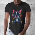 Boston Terrier Lovers Gaming Headphones Boston Terrier Men's V-Neck T-Shirt, funny design